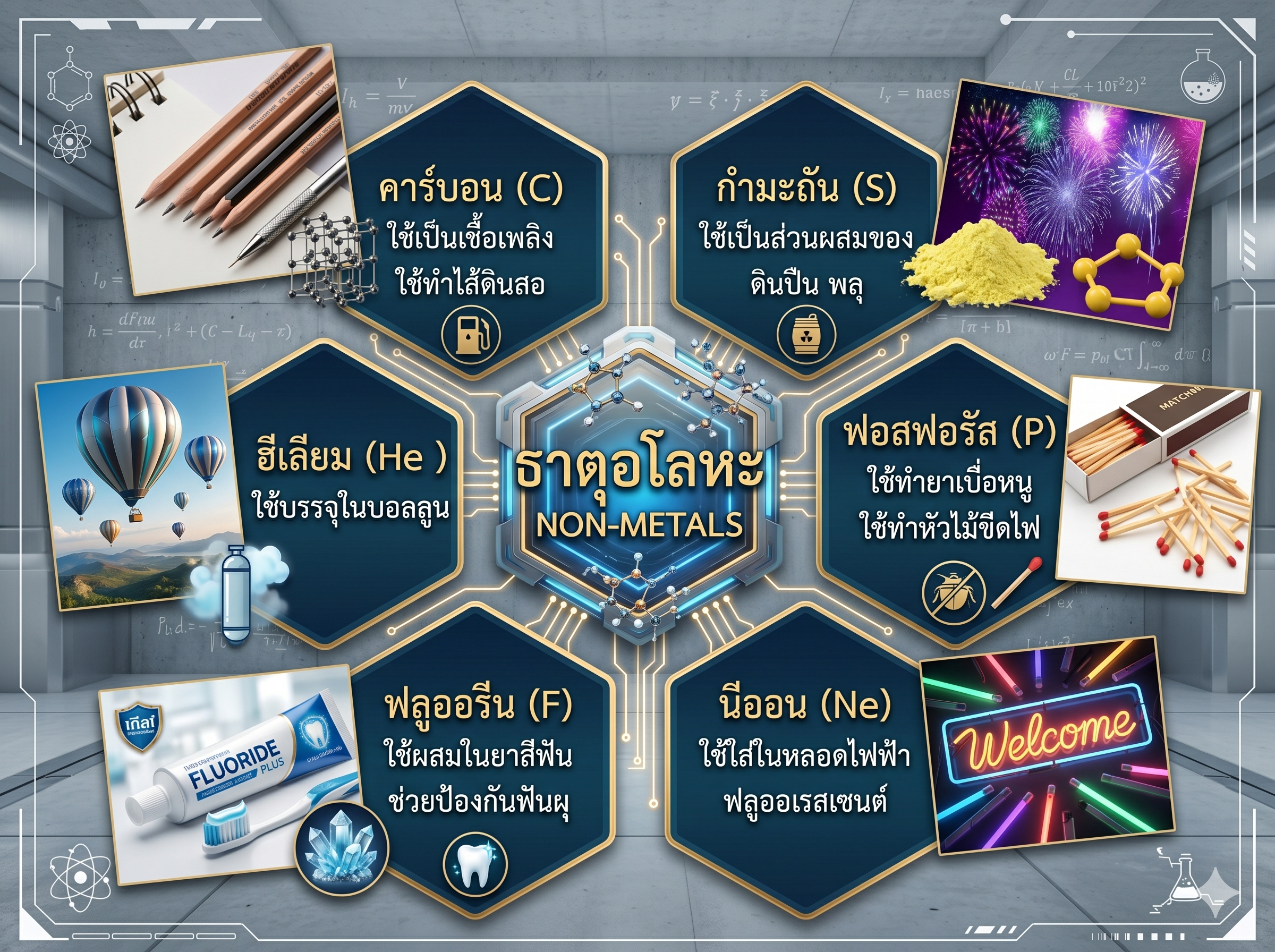 ประโยชน์ธาตุอโลหะ